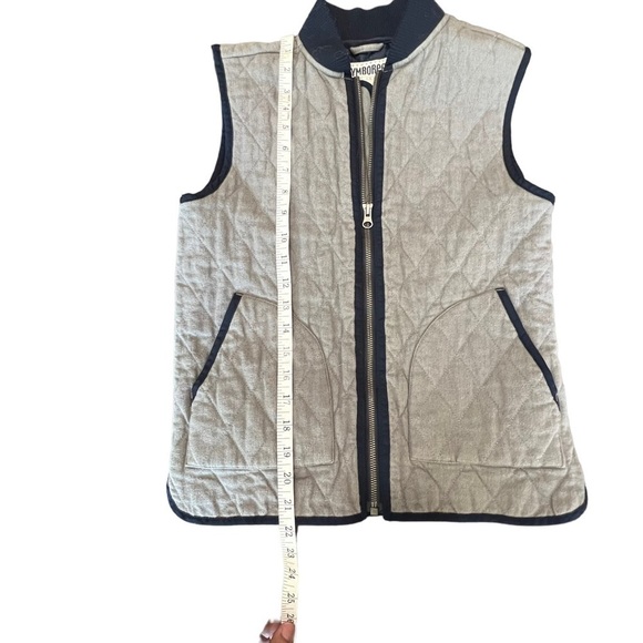 NEW Boys Gymboree Heather Granite Quilted Flannel Zip-Up Vest large (10/12) - Picture 7 of 12